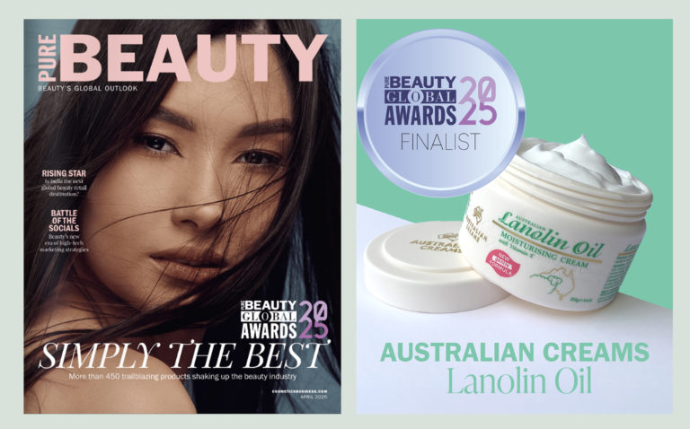 Australian Creams Lanolin Oil Moisturising Cream Recognised in the 2025 Pure Beauty Global Awards